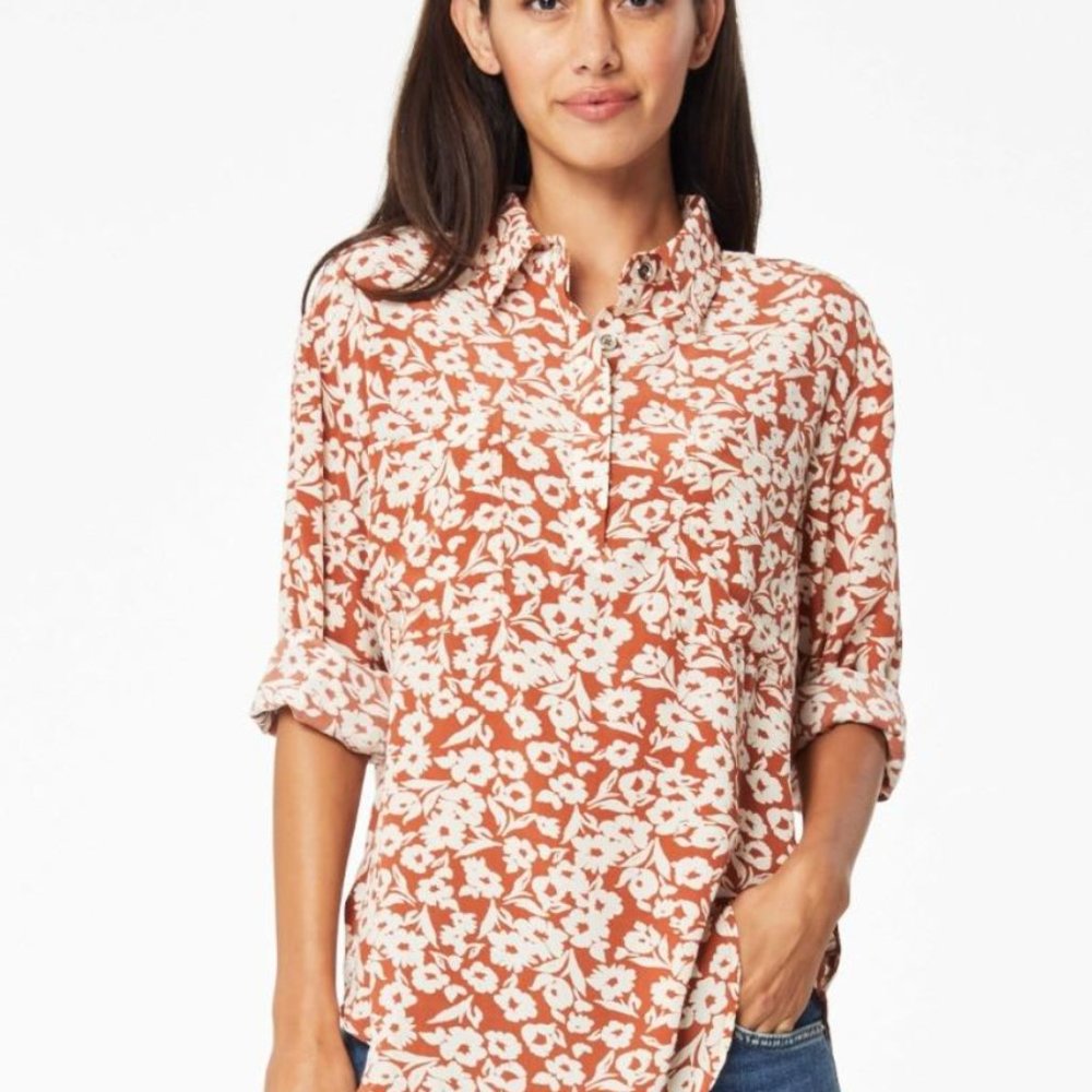 Roller Rabbit 100% silk Olindo Victoria Top